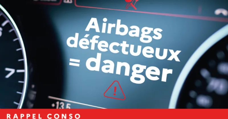 Airbags défectueux Takata stop drive et contrôle technique