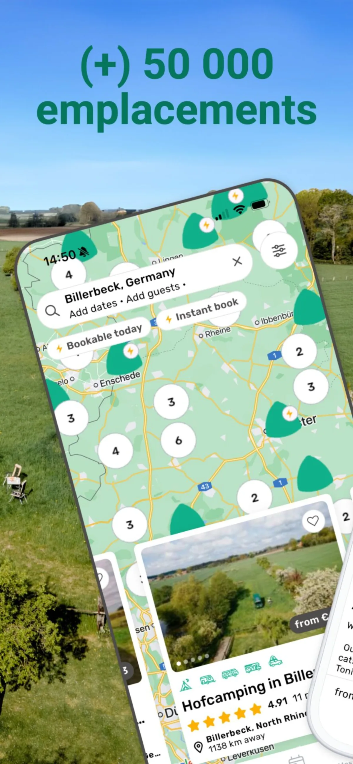 L'appli pour camper dans les jardins est sortie !