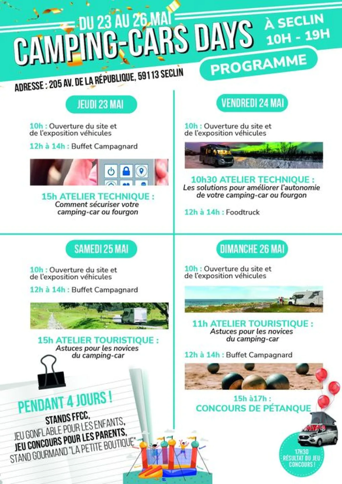 Camping car days : retrouvez nous à Seclin