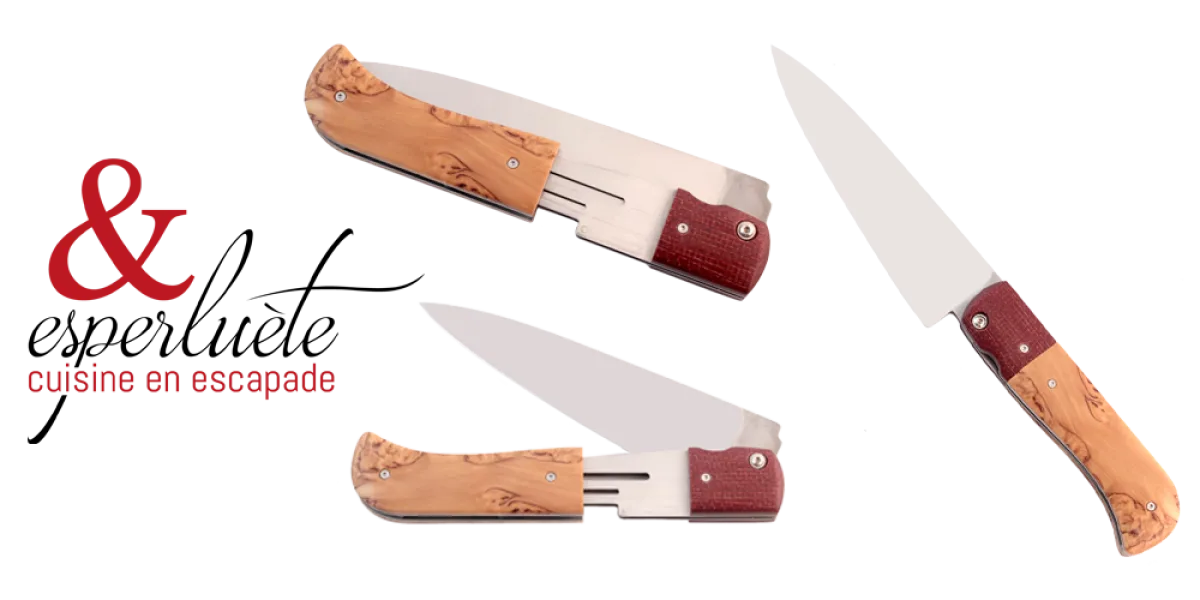 L'esperluète, le premier couteau de cuisine nomade pliant