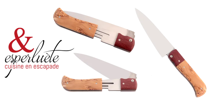 L'esperluète, le premier couteau de cuisine nomade pliant