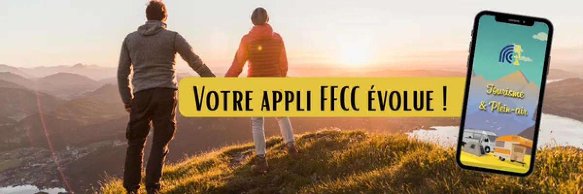 Disponibilité des campings en temps réel via l'appli FFCC