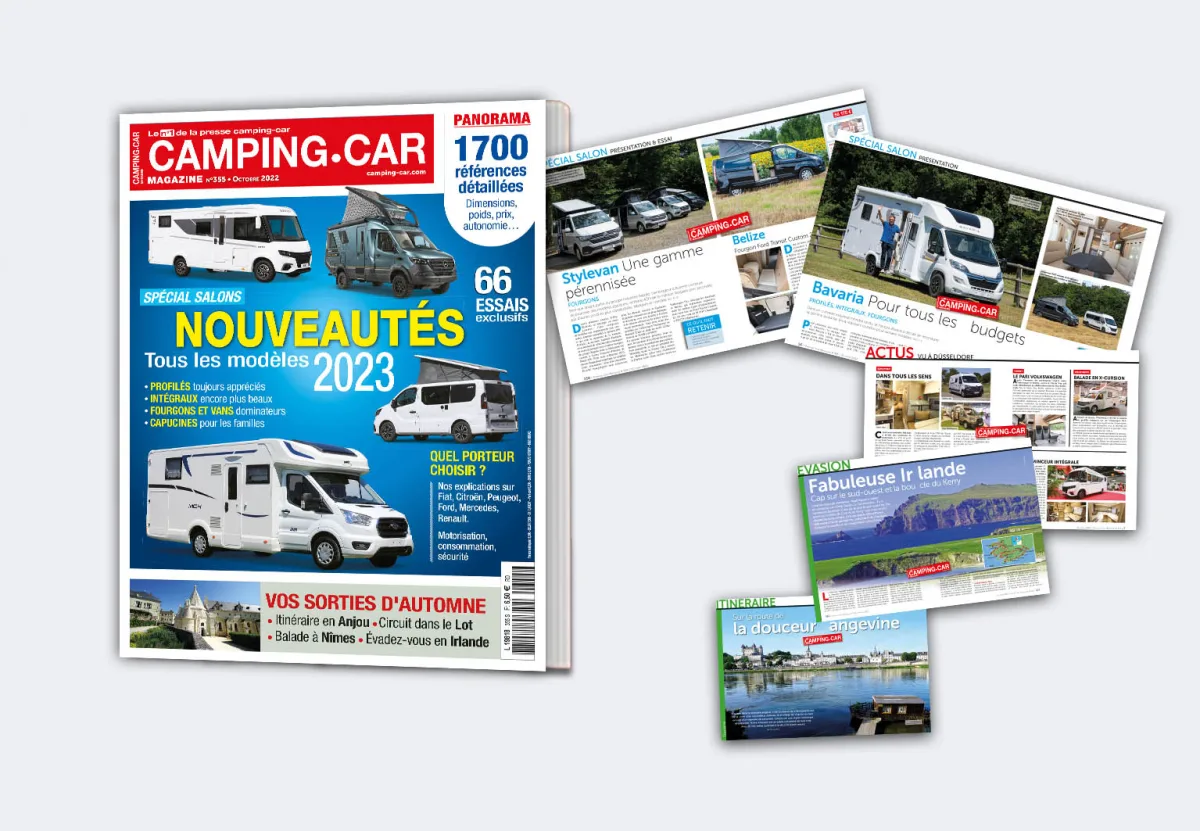 Le Camping-Car Magazine "Spécial Salon" est disponible en kiosque !