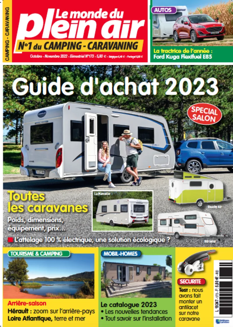 Le Monde du Plein Air N° 173, daté octobre-novembre 2022, paraît le 22 septembre.