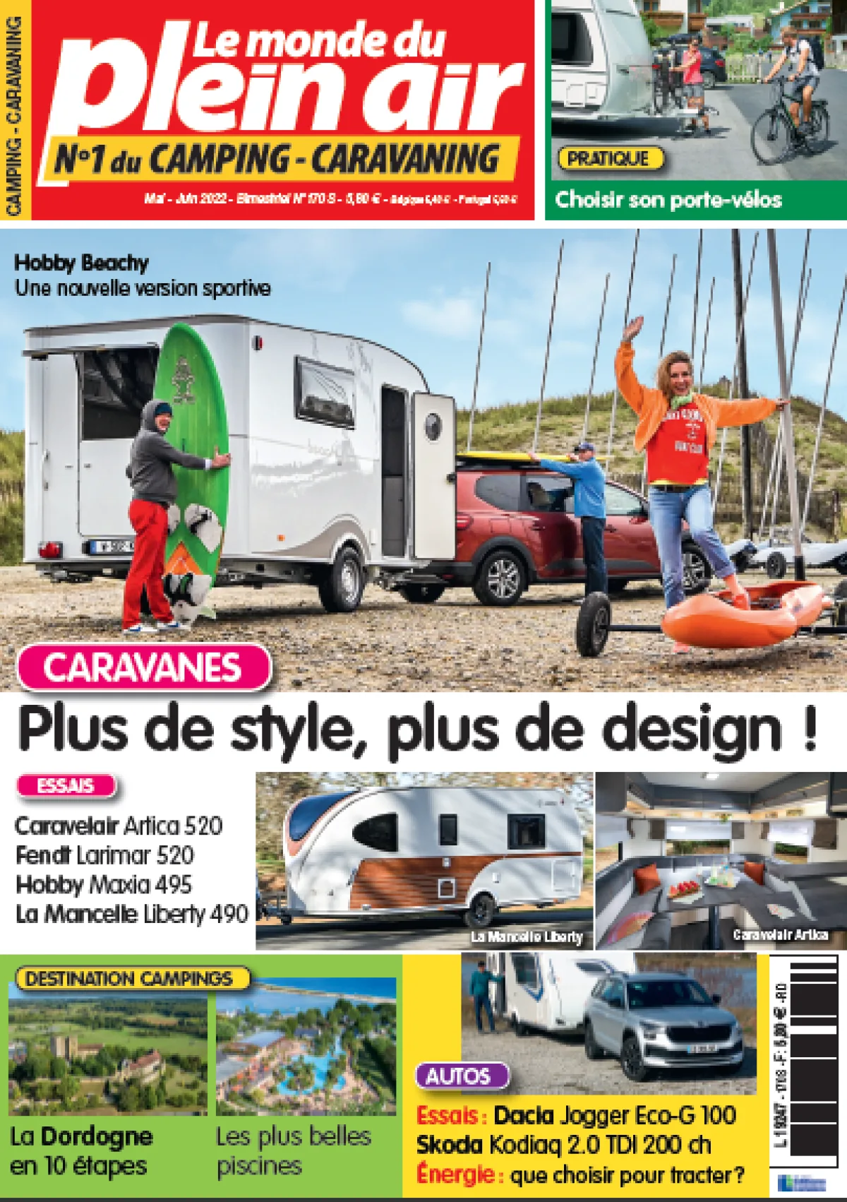 Le Monde du Plein Air N° 170, daté mai/juin 2022, est en vente en kiosque le 3 mai ! 