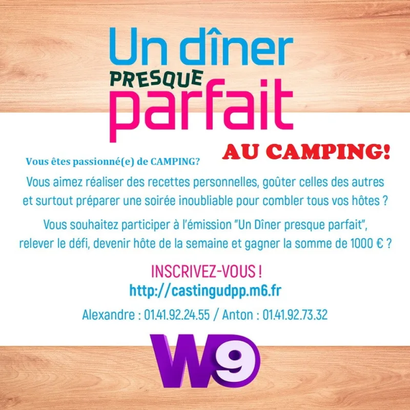 Un dîner presque parfait au camping !