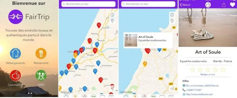 FairTrip, une application voyage responsable et équitable